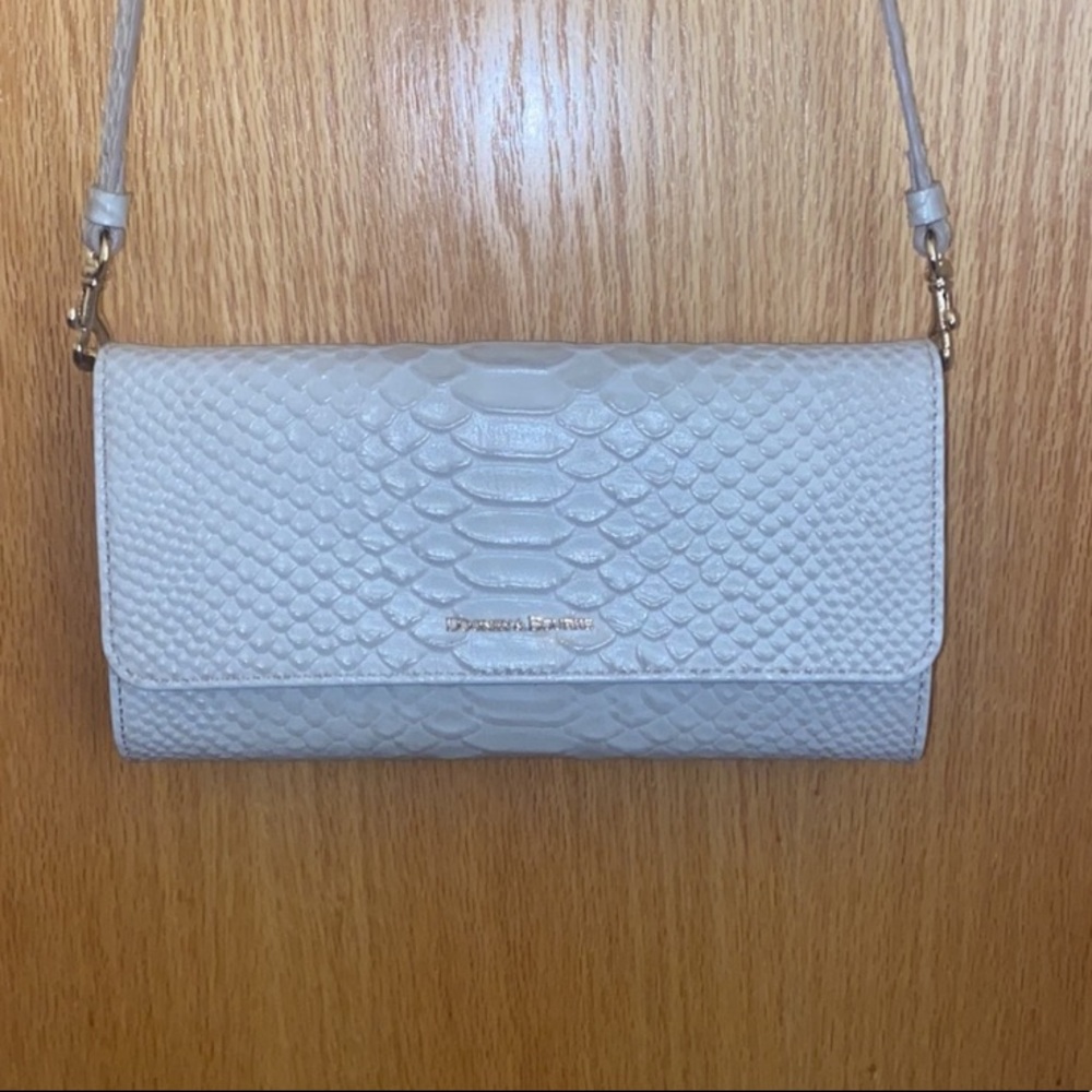 SHIP TODAY Rooney & Bourke grey snakeskin purse - worn 1x